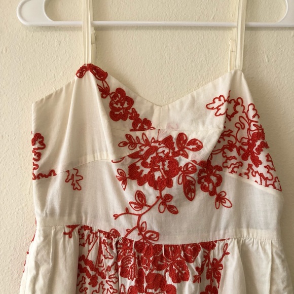 J.Crew size 0 orange flowers sun dress - Picture 4 of 6